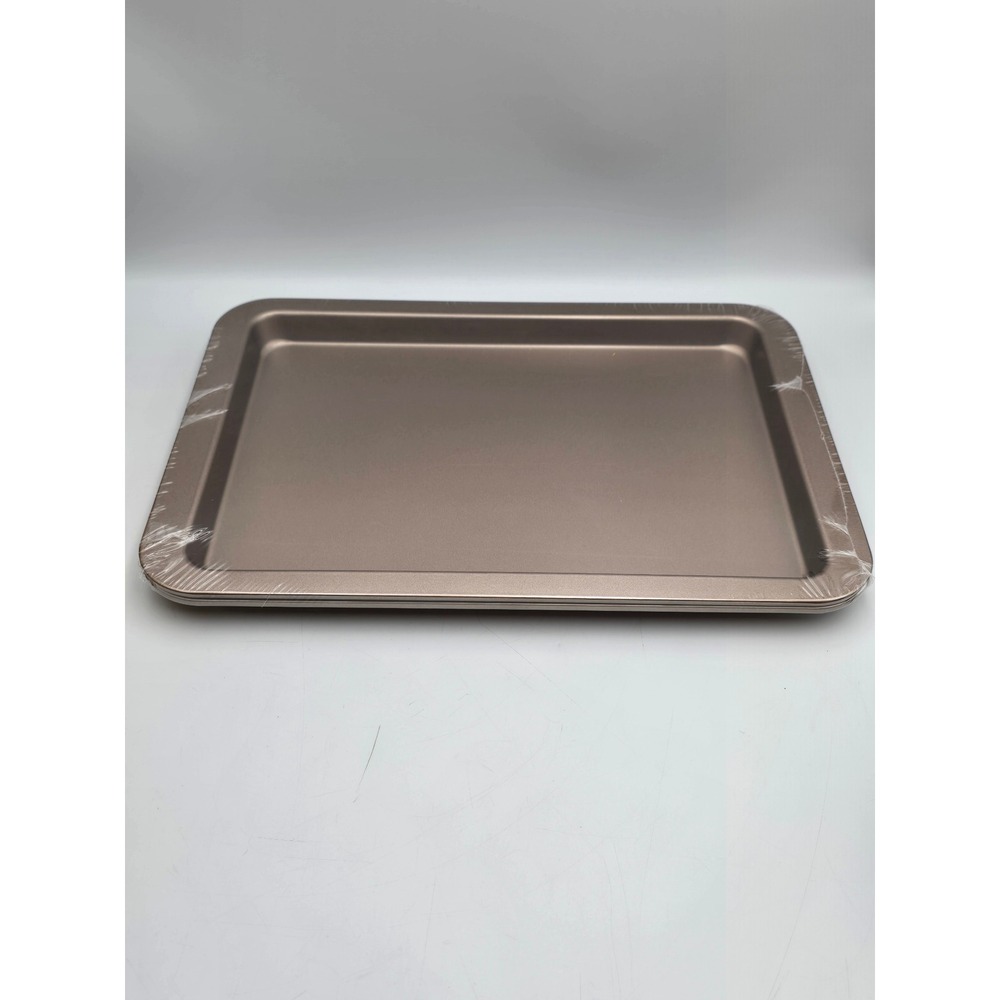 Set of 2 Baking Sheet Unisex 13x9 Champagne Gold New Non-Stick NIB